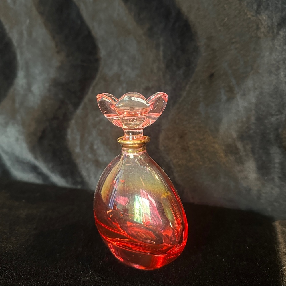 Pink Glass Flower Bottle | Illusions